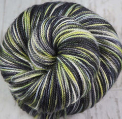 STARGAZING AT CHARLIE DOME: SW Merino/Nylon - Hand dyed variegated sock yarn - tight twist