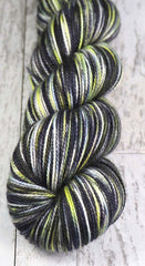 STARGAZING AT CHARLIE DOME: SW Merino/Nylon - Hand dyed variegated sock yarn - tight twist