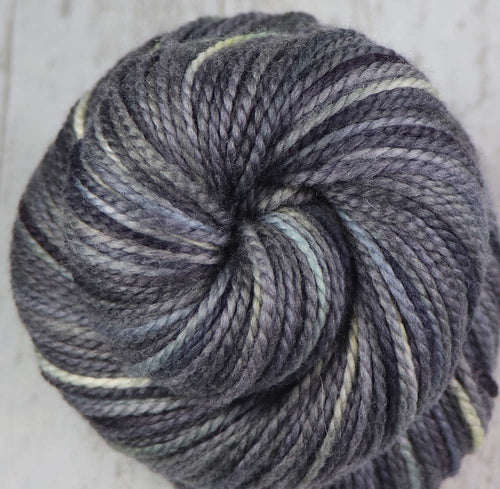 STARGAZING AT CHARLIE DOME: Merino/Silk - Worsted weight - Hand dyed Variegated Yarn