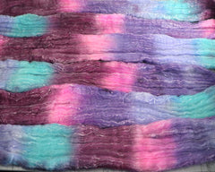 TEAPOT STILL LIFE: Merino / Tweed / Bamboo  - Hand dyed roving - 4oz