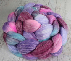 TEAPOT STILL LIFE: Merino / Tweed / Bamboo  - Hand dyed roving - 4oz