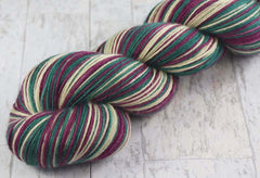 VINTAGE CHRISTMAS: SW Merino/Nylon/Cashmere - Hand dyed Self-striping Sock yarn