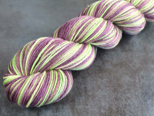 WINE ON A VINE: Fine Organic Merino - Hand dyed Variegated Worsted yarn