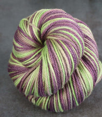 WINE ON A VINE: Fine Organic Merino - Hand dyed Variegated Worsted yarn