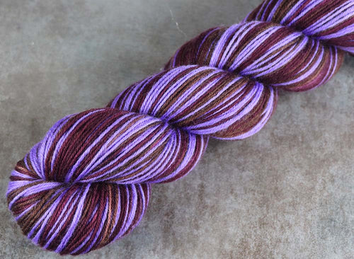 WINE TASTING 2: SW Merino/Nylon/Cashmere - Hand dyed Self-striping Sock yarn