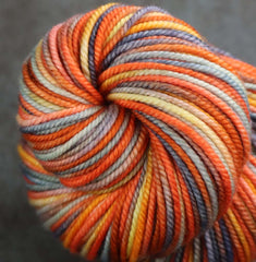 WINTER SUNSET SC 3: SW Merino - Hand dyed variegated bulky weight yarn