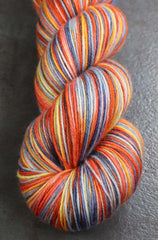 WINTER SUNSET SC 3: SW Merino/Cashmere/Nylon - Hand dyed Variegated sock yarn