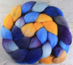 ALL THE WORLDS OCEANS: Kent Romney roving - 4.0 oz - Hand dyed spinning wool