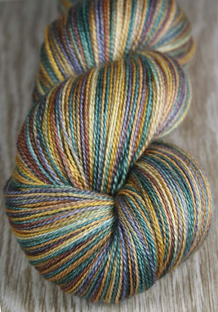 BIG ISLAND VOLCANO: Superfine Merino Silk - Lace Weight Yarn -  Hand dyed variegated yarn - Hawaii