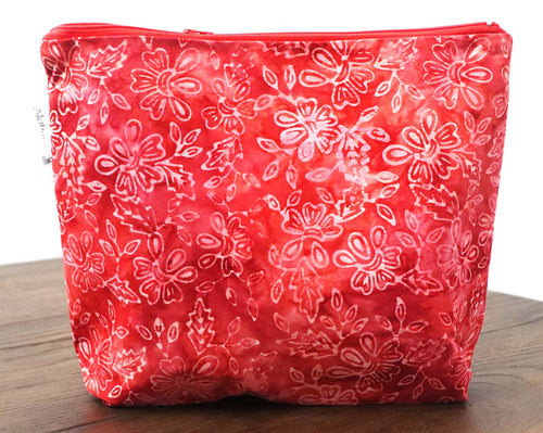 CHERRY GERANIUM - Handmade zipper bag
