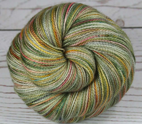 CHINESE GARDEN: Superfine Merino-Silk lace yarn - Hand dyed Variegated yarn