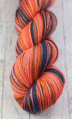 COASTAL CLOUDS: Organic Merino - Hand dyed Variegated Sock yarn - OOAK