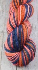 COASTAL CLOUDS: Fine Organic Merino - Hand dyed Variegated Worsted yarn