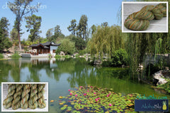 CHINESE GARDEN: Superfine Merino-Silk lace yarn - Hand dyed Variegated yarn