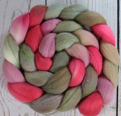 ELEGANT PANEL: Polwarth Silk roving - 4.0 oz - Hand dyed spinning wool - Master Collection