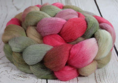 ELEGANT PANEL: Polwarth Silk roving - 4.0 oz - Hand dyed spinning wool - Master Collection