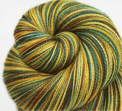 FALL 2: Superwash Merino-Silk - Hand dyed Variegated lace yarn - Fall colors yarn