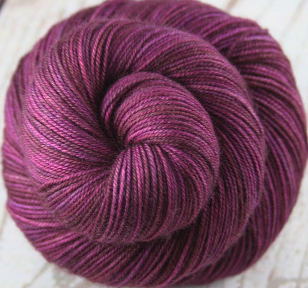 FERROAXINITE MINERAL: SW Merino / Yak / Nylon - Hand dyed tonal sock yarn