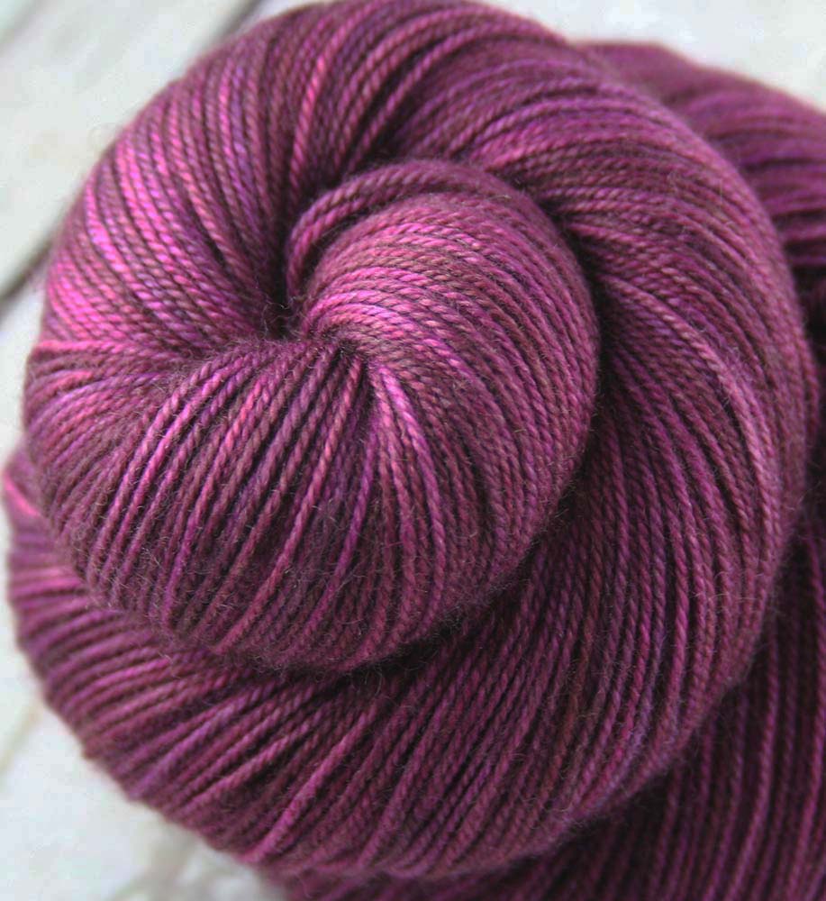 FERROAXINITE MINERAL: SW Merino / Yak / Nylon - Hand dyed tonal sock yarn