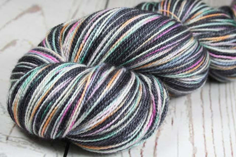 DARK CAMO: Superfine Merino-Silk - Hand dyed Lace Weight Yarn - Camouflage