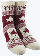 KNITTING PATTERN for Flag Socks: Canada -  Charted Colorwork Sock pattern - digital download