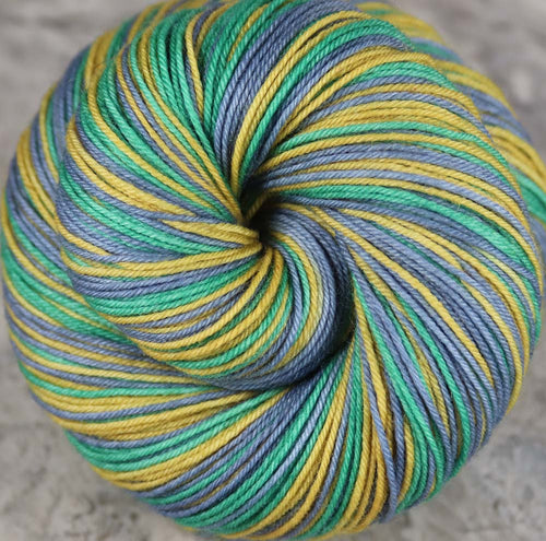 FRIGGA: SW Merino / Nylon - Hand dyed Self-striping Sock Yarn - Norse Mythology - Asgard