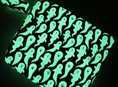 GHOSTS Glow-in-the-Dark - Handmade zipper bag