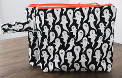 GHOSTS Glow-in-the-Dark - Handmade zipper bag