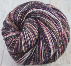 HAUNTED HOLLOWS: SW Merino/Lurex Sparkle - Hand Dyed Variegated Sock Yarn