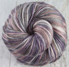 HAUNTED HOLLOWS: Merino / Silk / Stellina Sparkle - Hand-dyed Variegated DK Weight Yarn