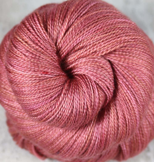 HAWAIIAN RED DIRT: Superfine Merino-Silk - Hand dyed Tonal Lace Weight Yarn