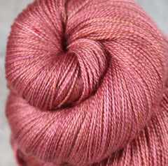 HAWAIIAN RED DIRT: Superfine Merino-Silk - Hand dyed Tonal Lace Weight Yarn