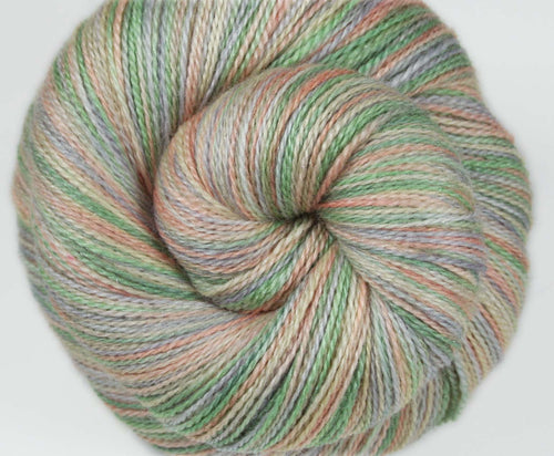 HEY PUMPKIN: Superwash Merino-Silk-Stellina Sparkle - Lace Weight Yarn - Hand dyed Variegated yarn