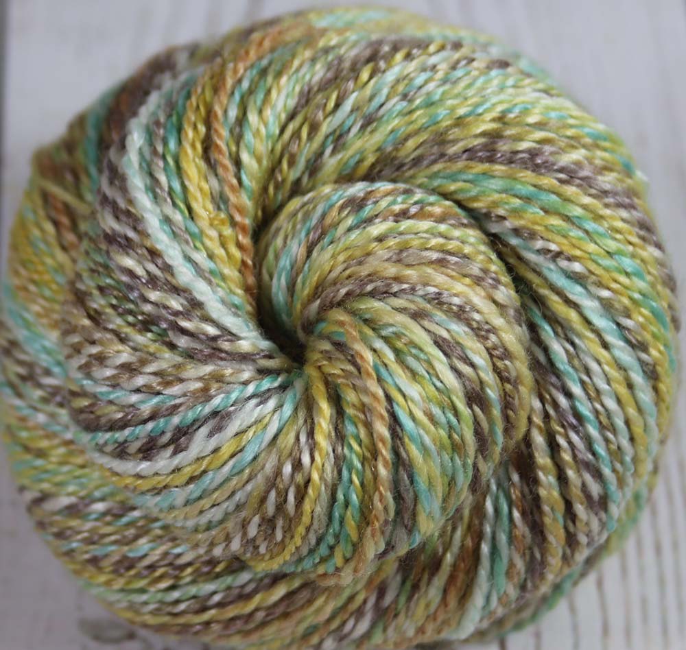 HORSE OF THE SPRING - Hand dyed, hand spun DK yarn