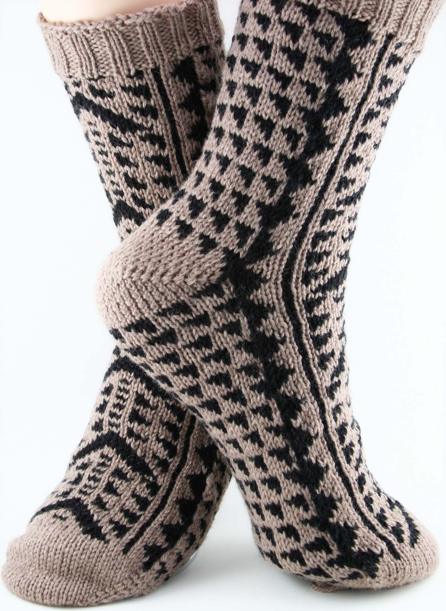KNITTING PATTERN for Kane Socks -  Charted Colorwork Sock pattern - digital download