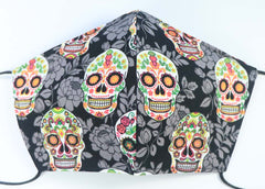 MASK: Flowers & Skulls #2 - Large