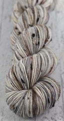 LION MONUMENT IN WINTER: SW Merino / Tweed Nylon - Hand dyed Variegated sock yarn