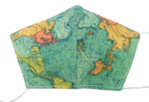MASK: Teal World Map #7 - Medium