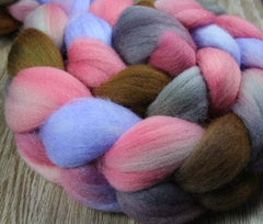 MEMORY: Falkland wool roving - 4.0 oz - Hand dyed - Indie dyed - spinning wool