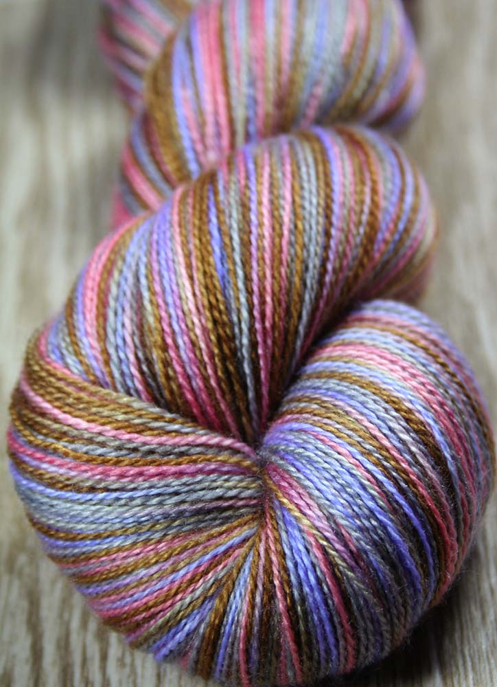 MEMORY: Superfine Merino-Silk lace yarn - Hand dyed Lace Weight Yarn - Variegated
