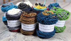 MENEHUNE MINI SKEINS "Self-Stripe Set": 10x-10gram Hand-dyed Sock yarn - Center pull balls