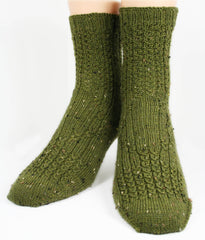 KNITTING PATTERN for Mock Cable Diamond Socks - Sock pattern - Digital download