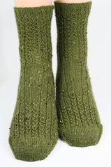 KNITTING PATTERN for Mock Cable Diamond Socks - Sock pattern - Digital download