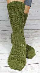 KNITTING PATTERN for Mock Cable Diamond Socks - Sock pattern - Digital download