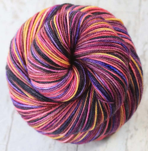 PACIFIC MOONRISE: SW Merino/Nylon - Hand dyed Variegated sock yarn