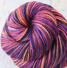 PACIFIC MOONRISE: SW Merino/Nylon - Hand dyed Variegated sock yarn