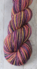 PACIFIC MOONRISE: SW Merino/Lurex Sparkle - Hand dyed Variegated sock yarn