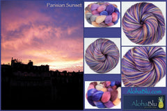PARISIAN SUNSET: SW Merino-Nylon Sport weight yarn - Hand-dyed Variegated - Paris