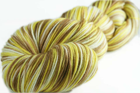 A STUDY IN BROWNS: SW Merino / Nylon - Hand dyed Self-striping Sock Yarn - *Discounted*