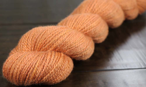 PUMPKIN SPICE LATTE:  Merino/Silk - Worsted weight - Hand dyed Pastel Tonal Yarn - OOAK